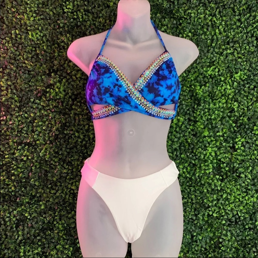Tribal Embroidered Bikini Top